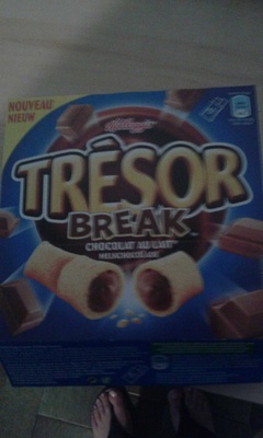 Barres de céréales Trésor Break Kellogg's Chocolat au Lait - 5x26g