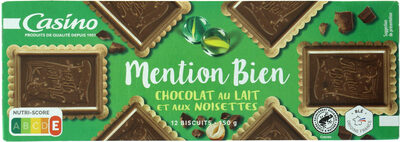 Mention Bien Chocolat au Lait et aux Noisettes